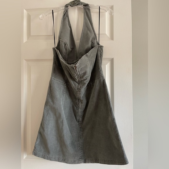 Urban Outfitters Corduroy Mini Halter Dress - Size Large - Picture 4 of 5